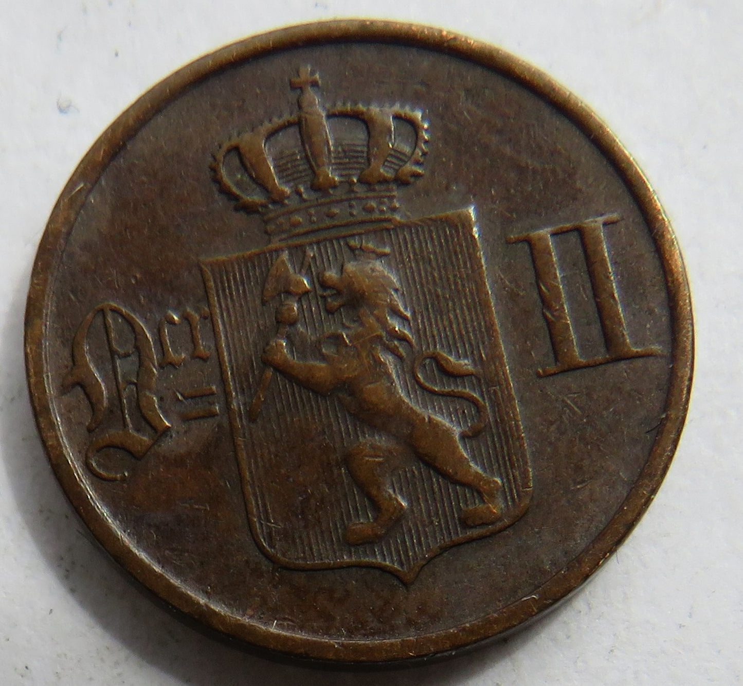 1891 Norway One Ore Coin