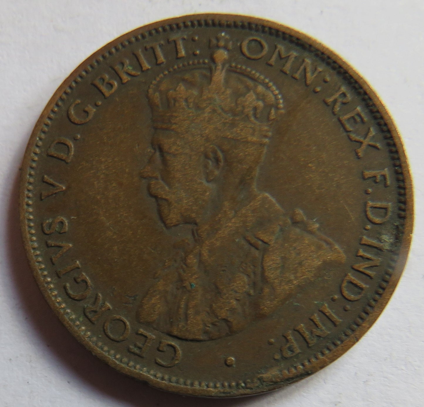 1911 King George V States of Jersey 1/24th of a Shilling Coin