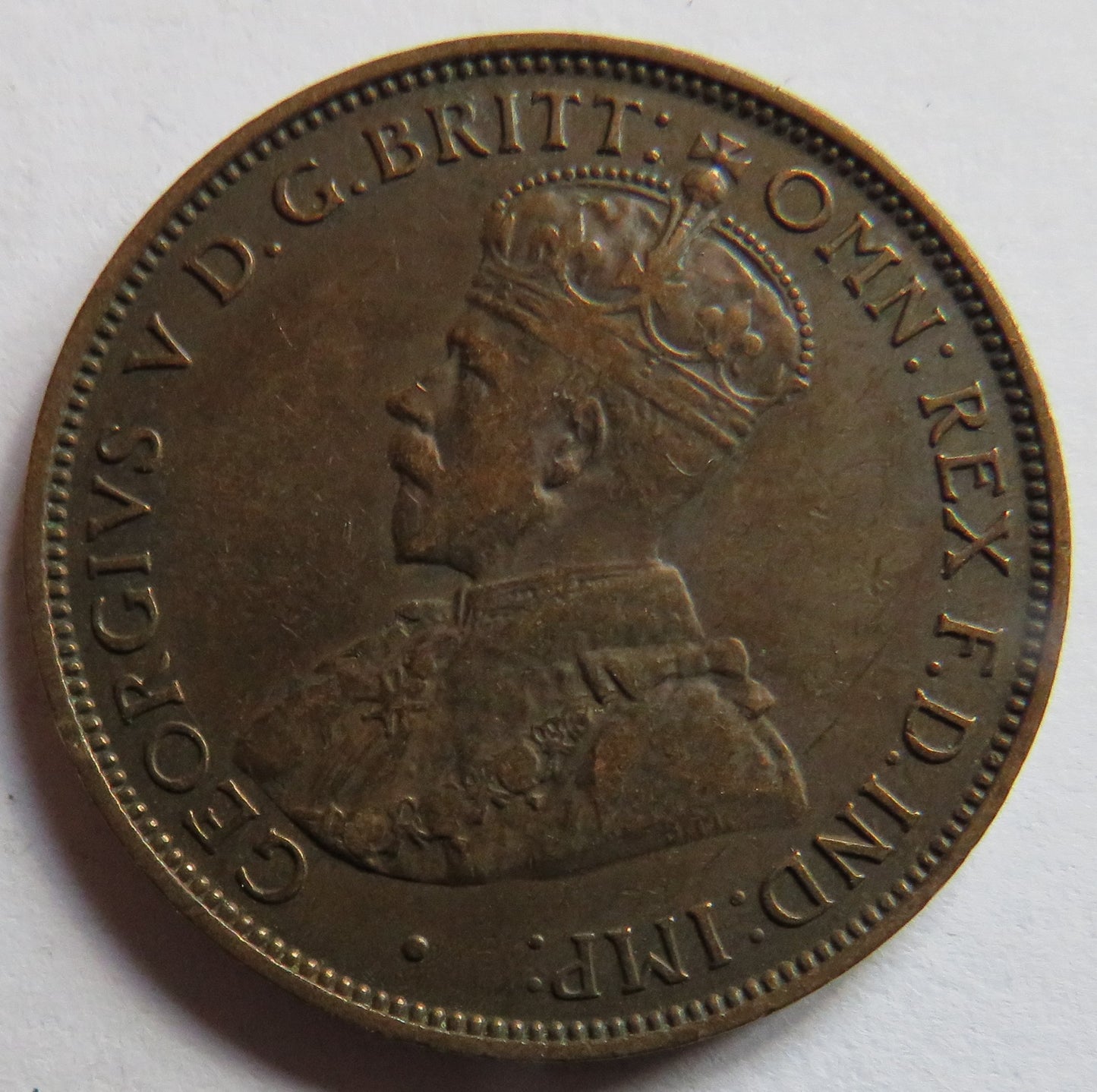 1924 King George V States of Jersey 1/24th of a Shilling Coin
