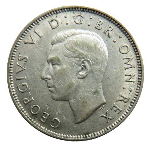 1939 King George VI Silver Florin / Two Shillings Coin In Higher Grade