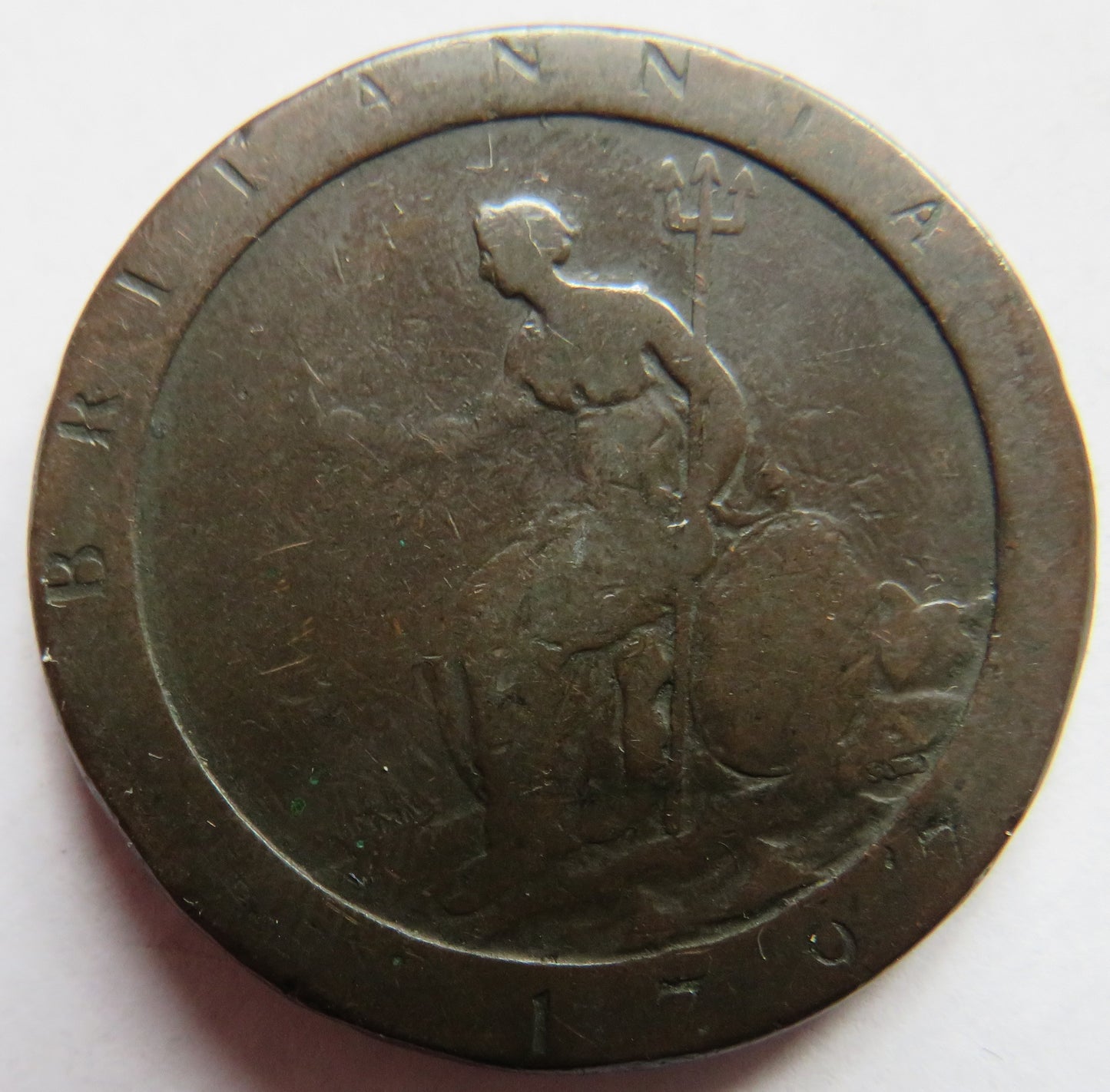 1797 King George III Cartwheel One Penny Coin - Great Britain