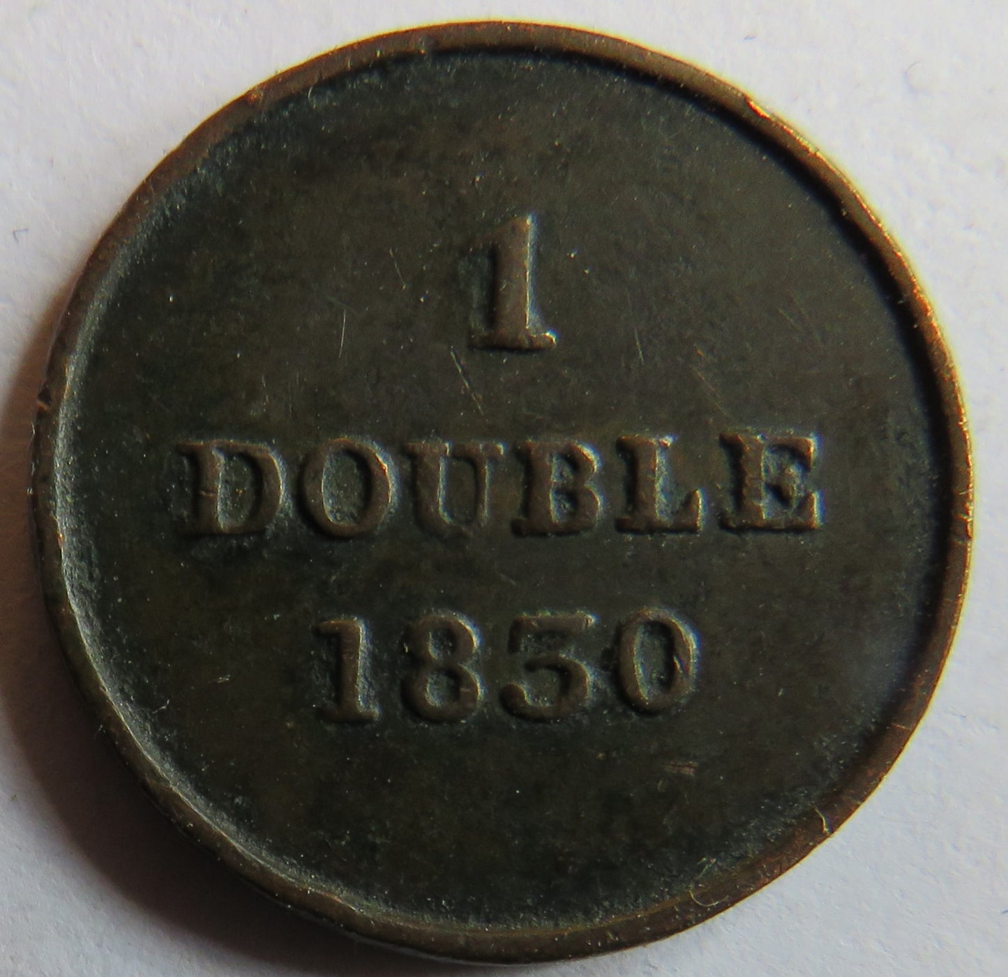 1830 Guernsey One Double Coin