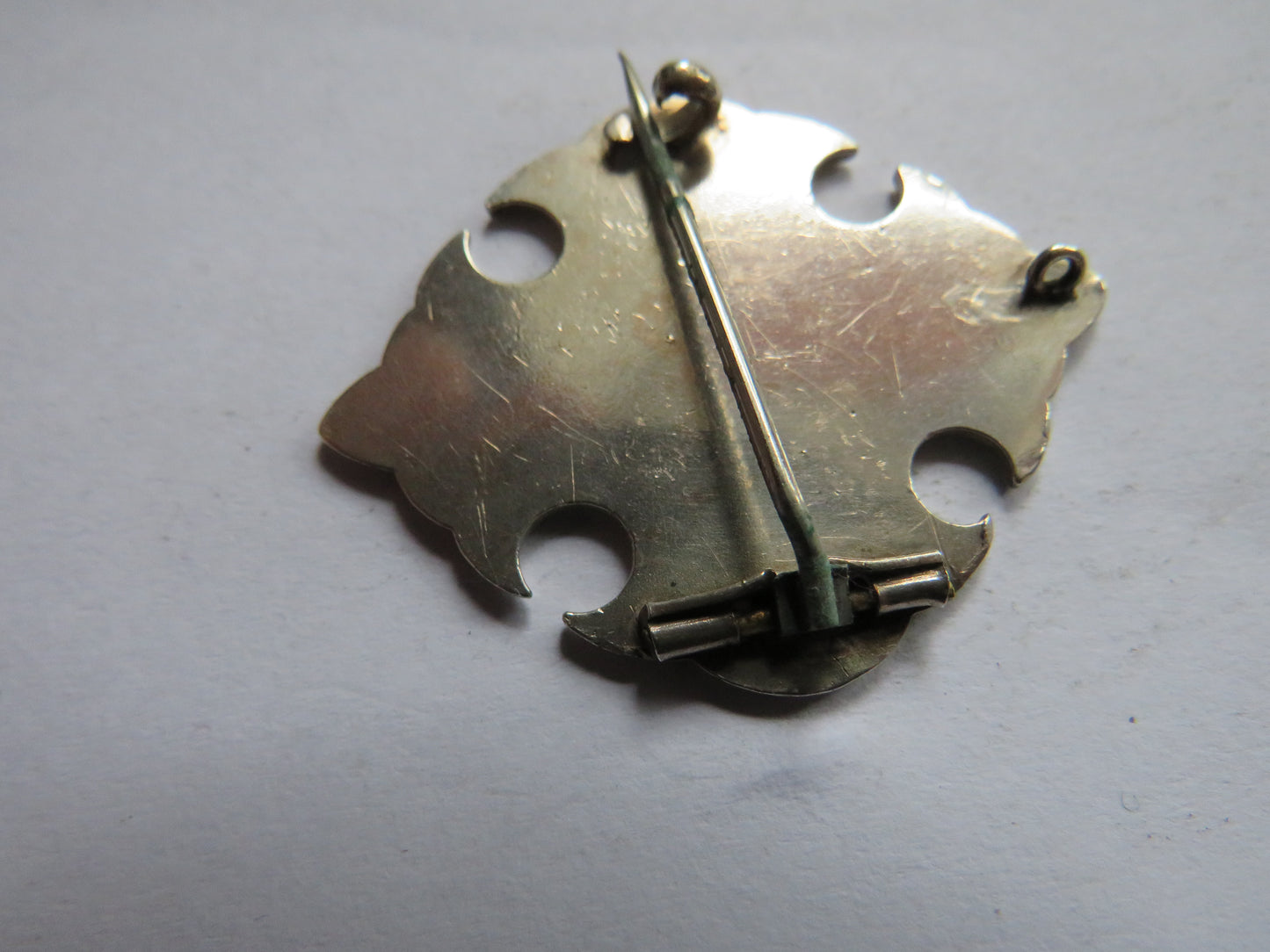 Antique Victorian Silver / White Metal Ladies Brooch