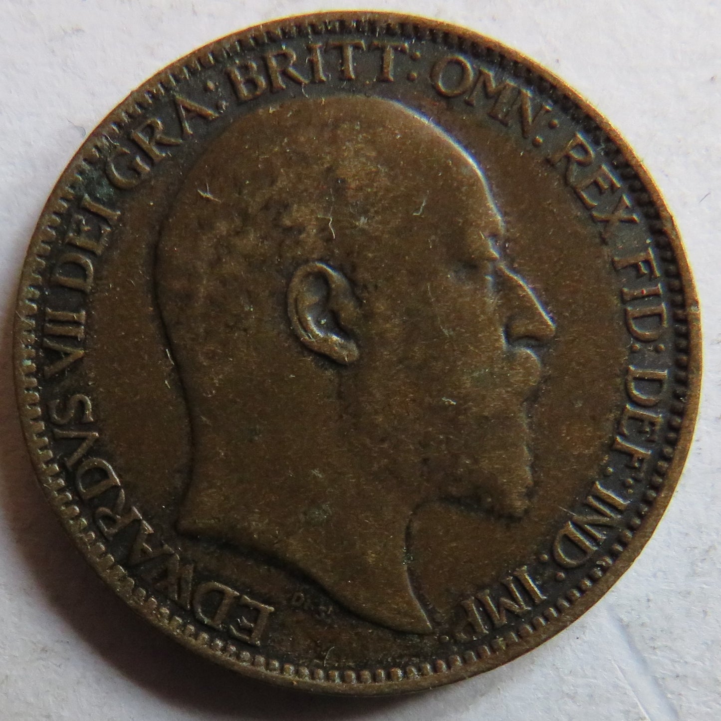 1909 King Edward VII Farthing Coin - Great Britain
