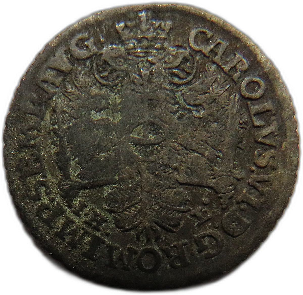 1727 German States Hamburg Silver 2 Schilling Coin