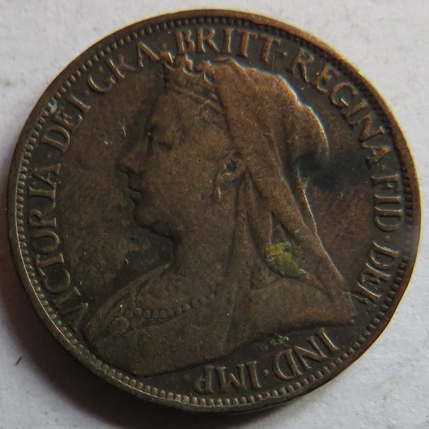 1900 Queen Victoria Farthing Coin - Great Britain