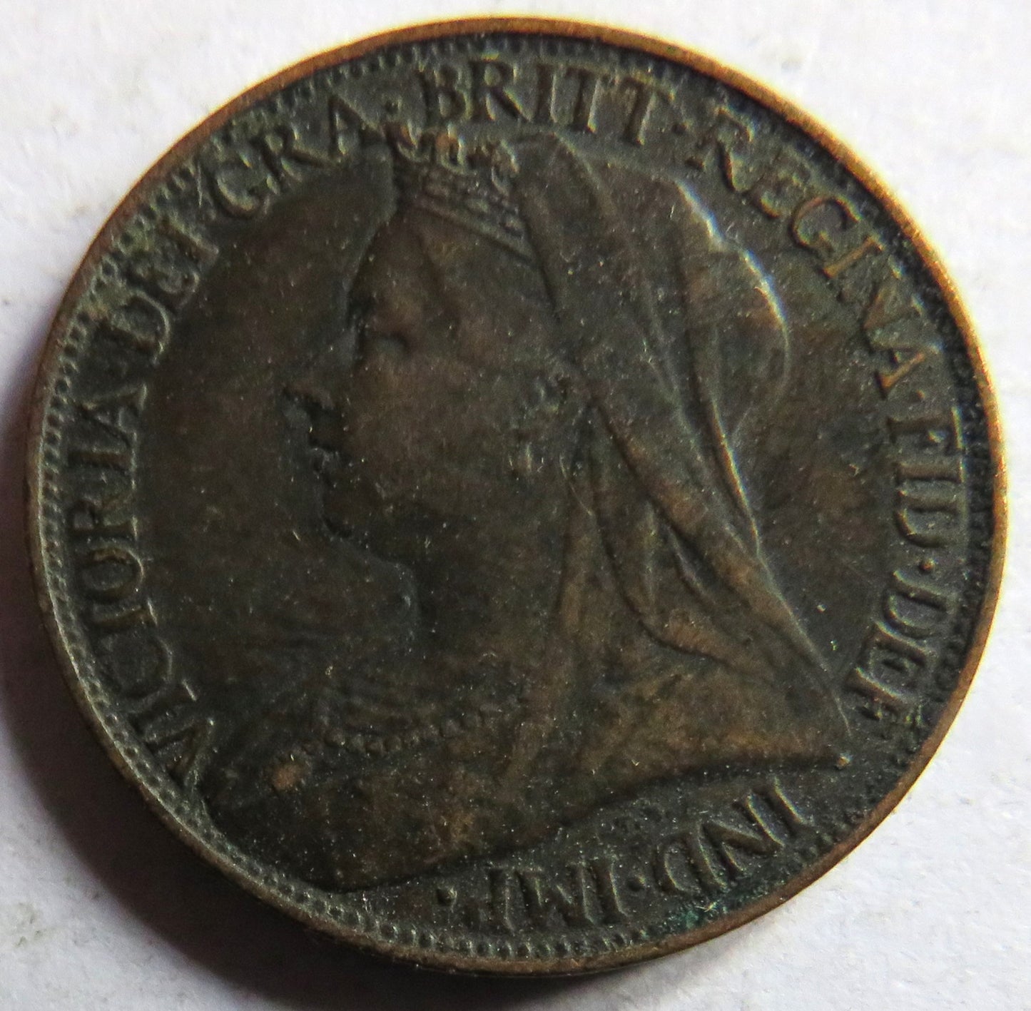 1898 Queen Victoria Farthing Coin - Great Britain