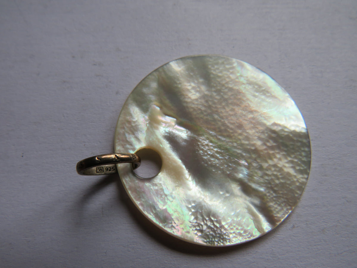 Thomas Sabo Mother of Pearl & Sterling Silver Disc Pendant