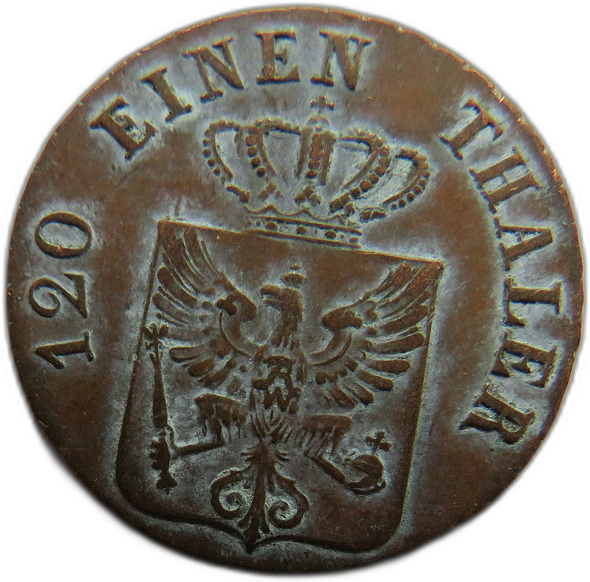 1840-A German States Prussia 3 Pfennig Coin