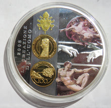 Load image into Gallery viewer, 2008 La Creazione Dell&#39;Uomo Vatican Large Commemorative Medal / Coin

