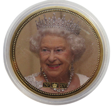 Load image into Gallery viewer, The Decades of Queen Elizabeth II 50mm Commemorative Coin / Medal
