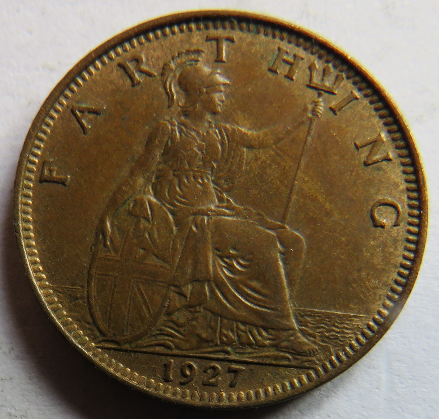 1927 King George V Farthing Coin In Higher Grade