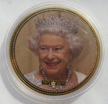 Load image into Gallery viewer, The Decades of Queen Elizabeth II 50mm Commemorative Coin / Medal
