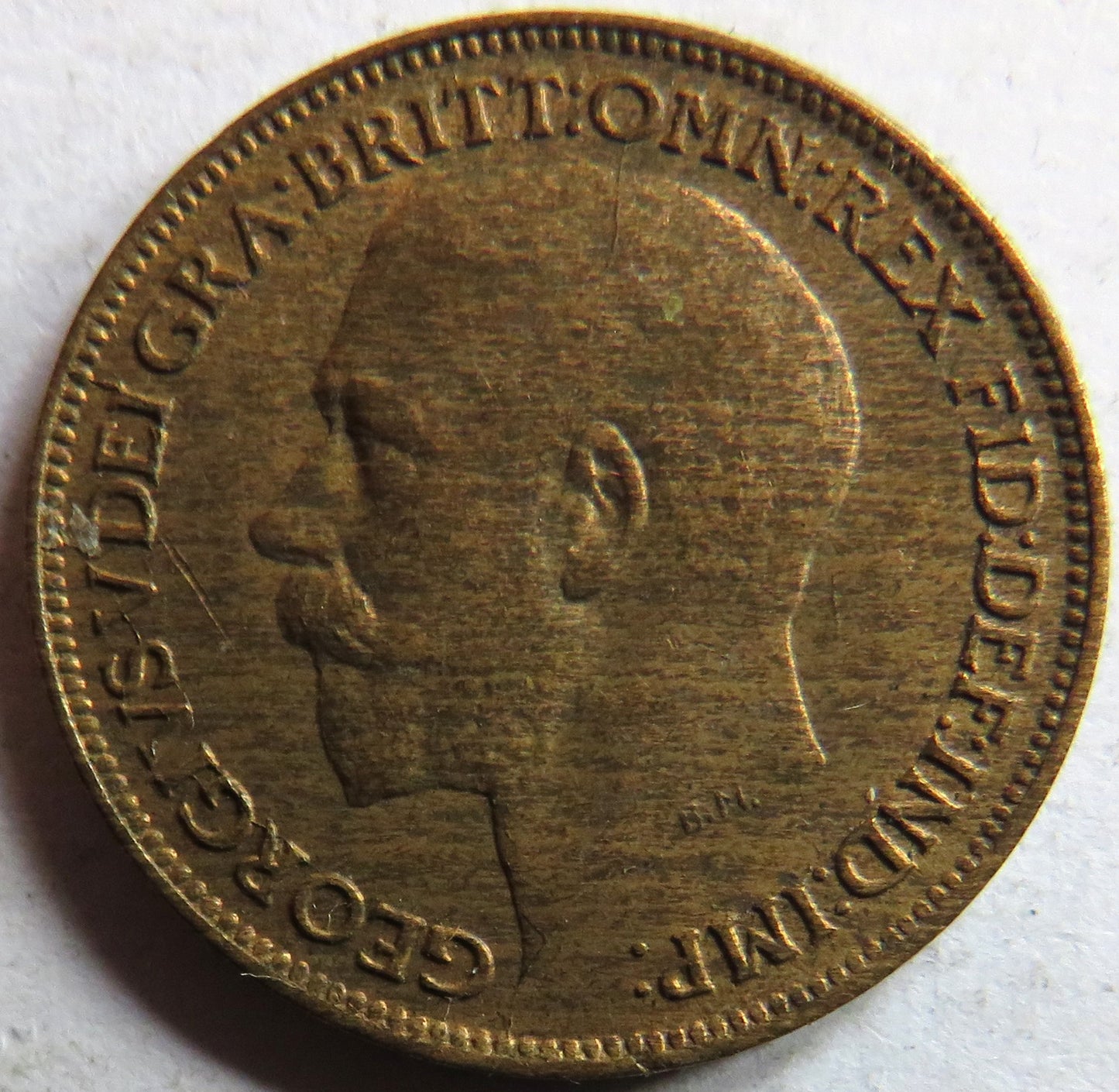 1920 King George V Farthing Coin In Higher Grade
