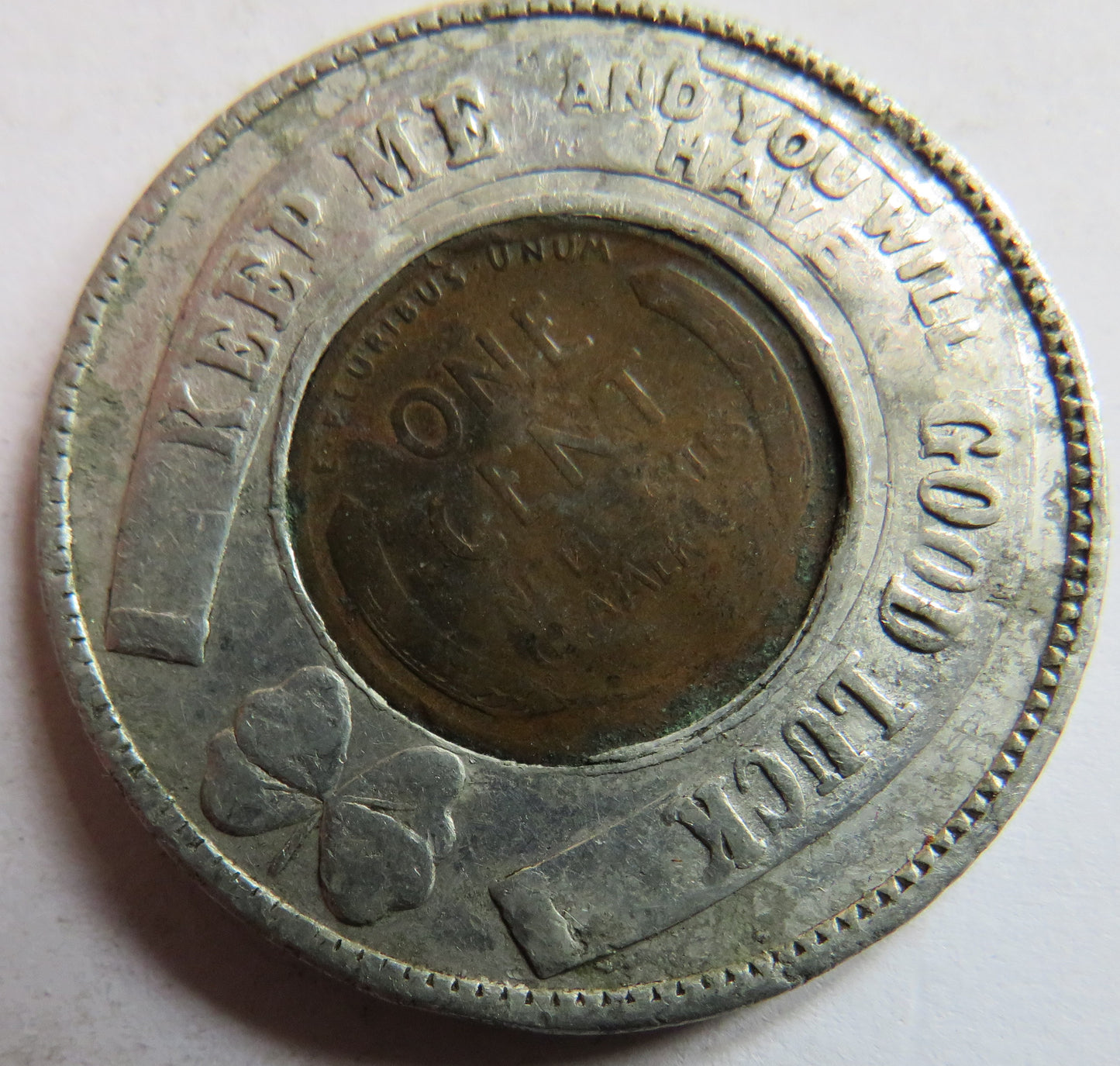 Roosevelt Savings Bank Lincoln Cent 1940 Keep Me and You Will Have Good Luck