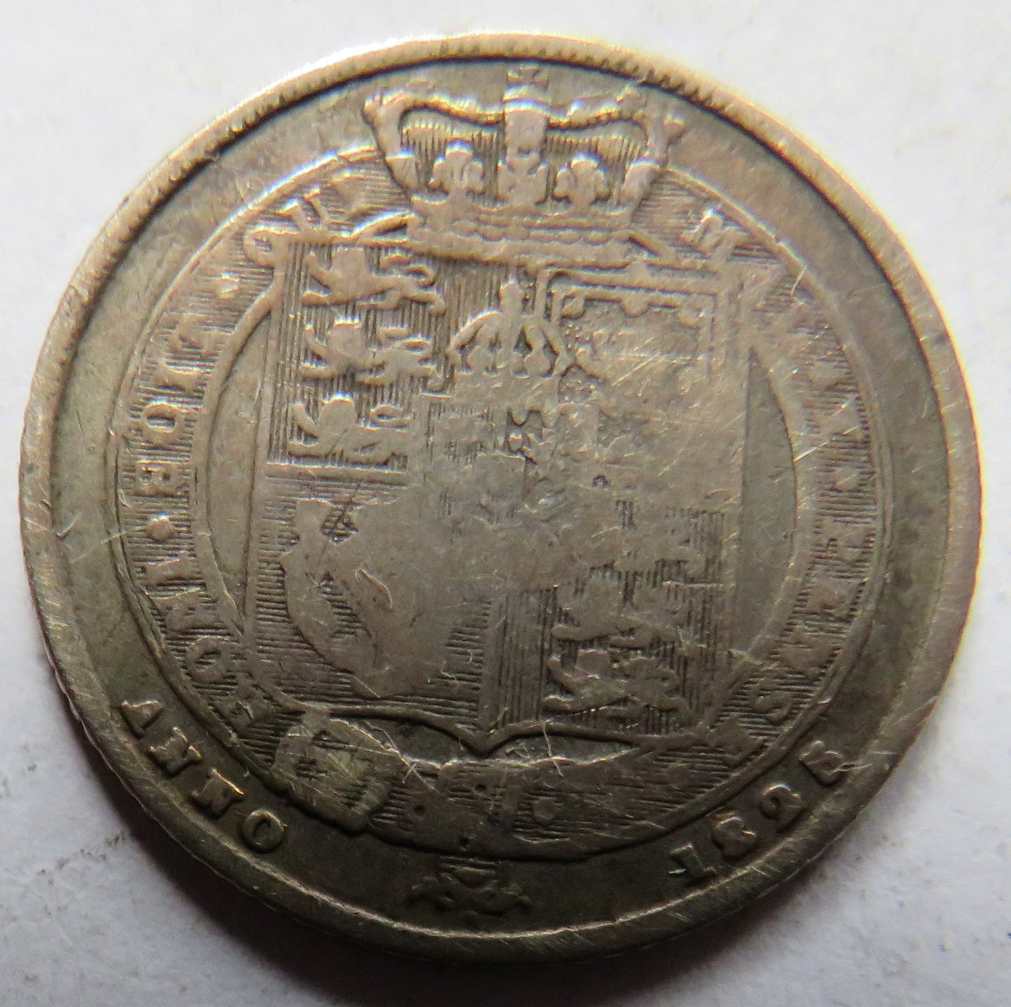 1825 King George IV Silver Sixpence Coin - Great Britain