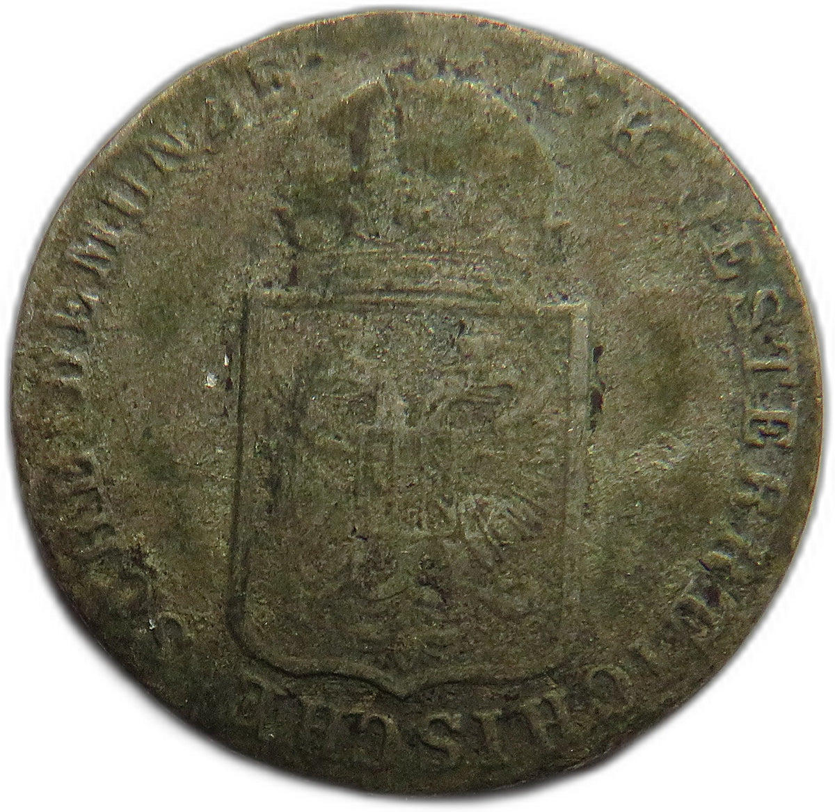 1849-C Austria Silver 6 Kreuzer Coin