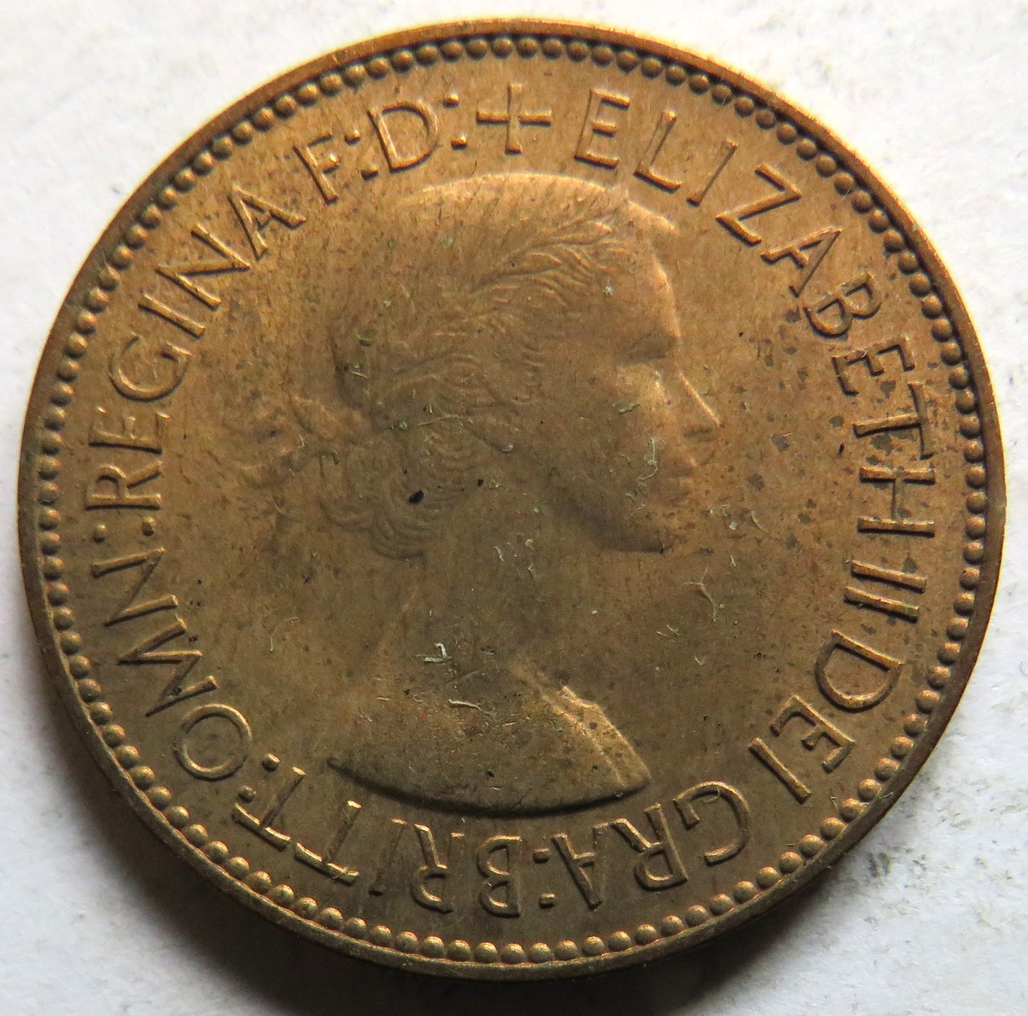 1953 Queen Elizabeth II Halfpenny Coin In High Grade - Great Britain