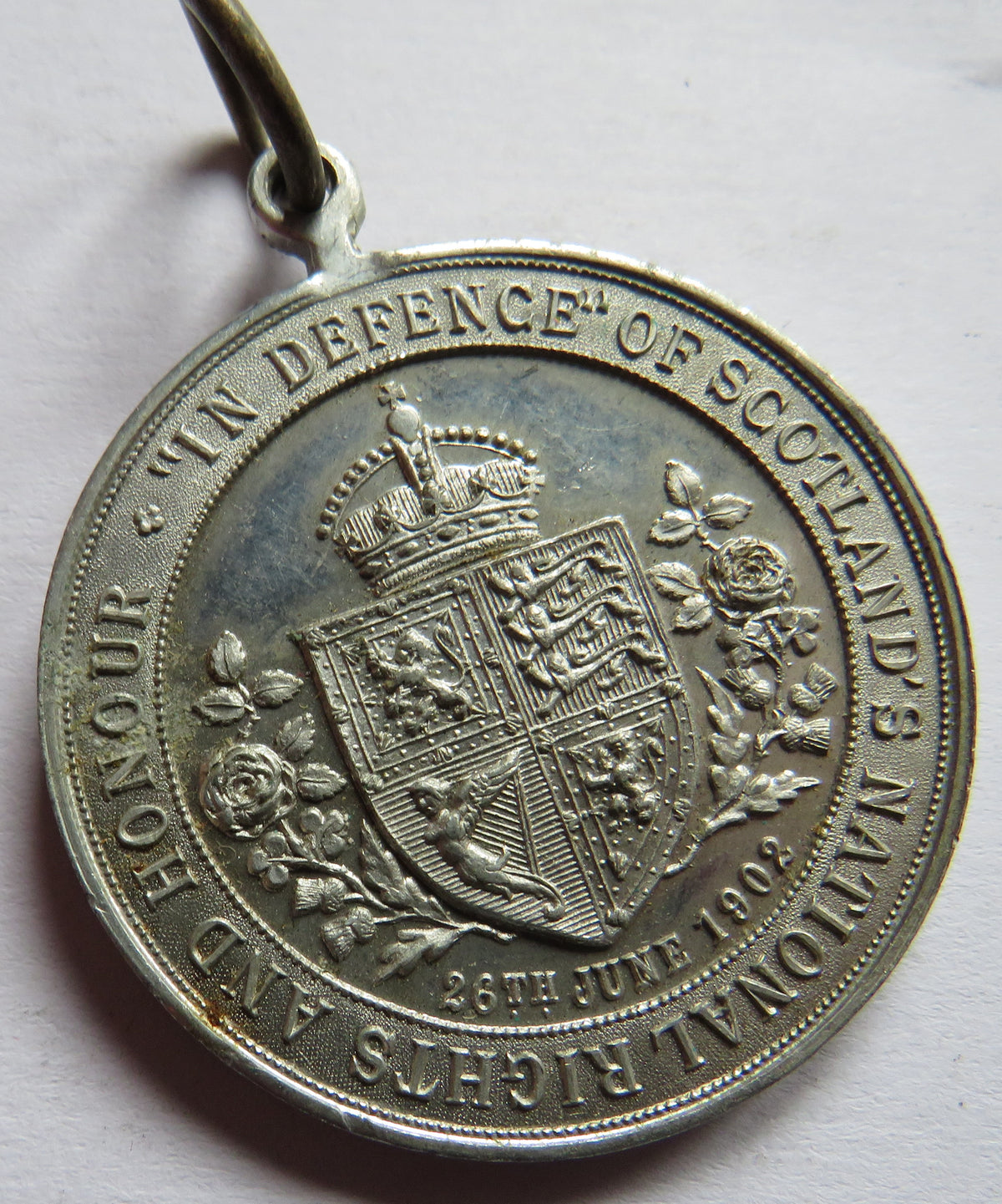 1902 King Edward Coronation Medal "In Defence of Scotland's National Rights and Honour"