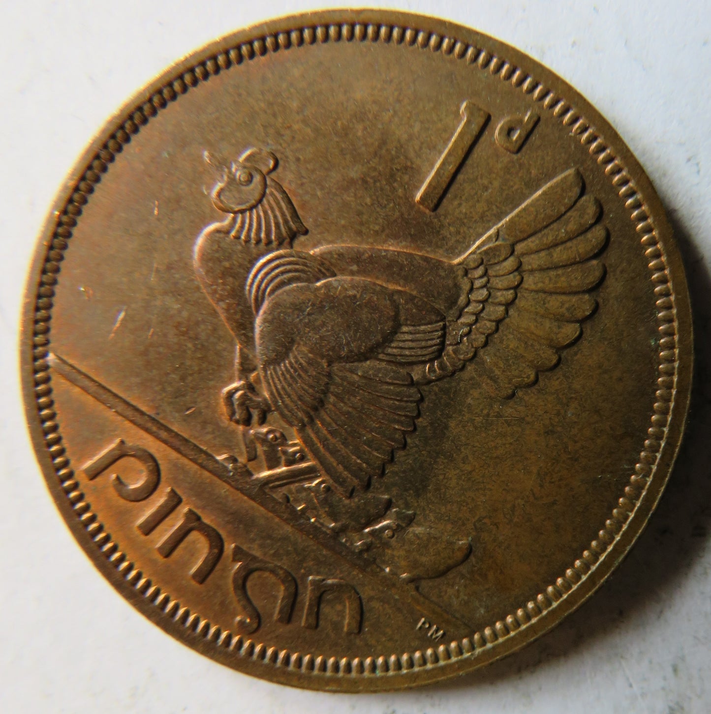 1968 Ireland One Penny Coin In High Grade