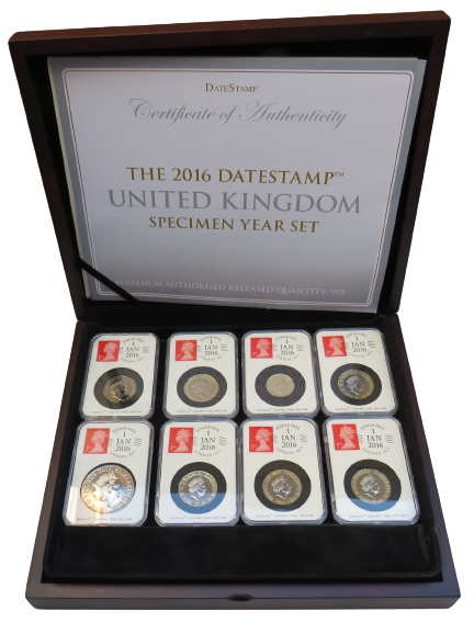 The 2016 Datestamp United Kingdom Specimen Year Set