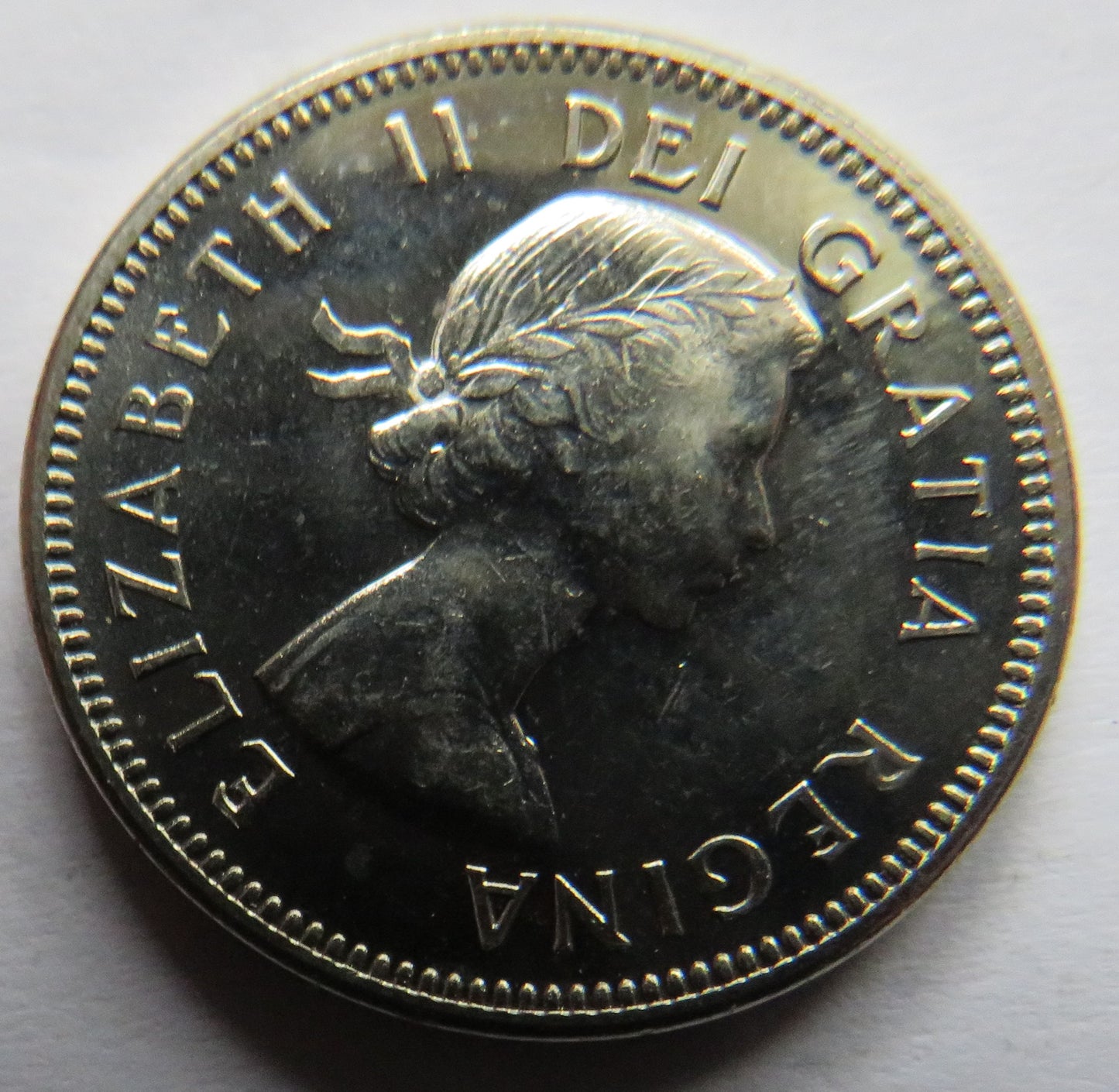 1964 Queen Elizabeth II Canada Proof Like 5 Cents Coin
