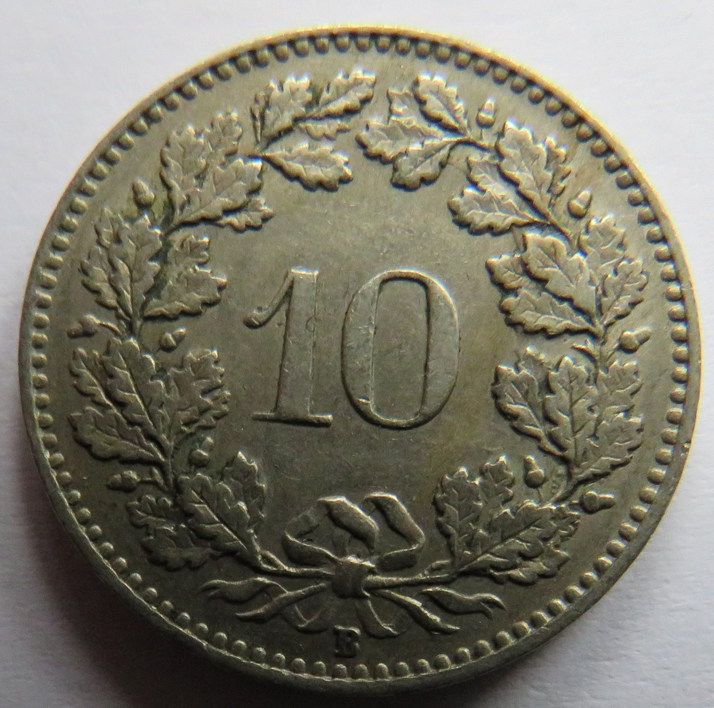1942 Switzerland 10 Rappen Coin