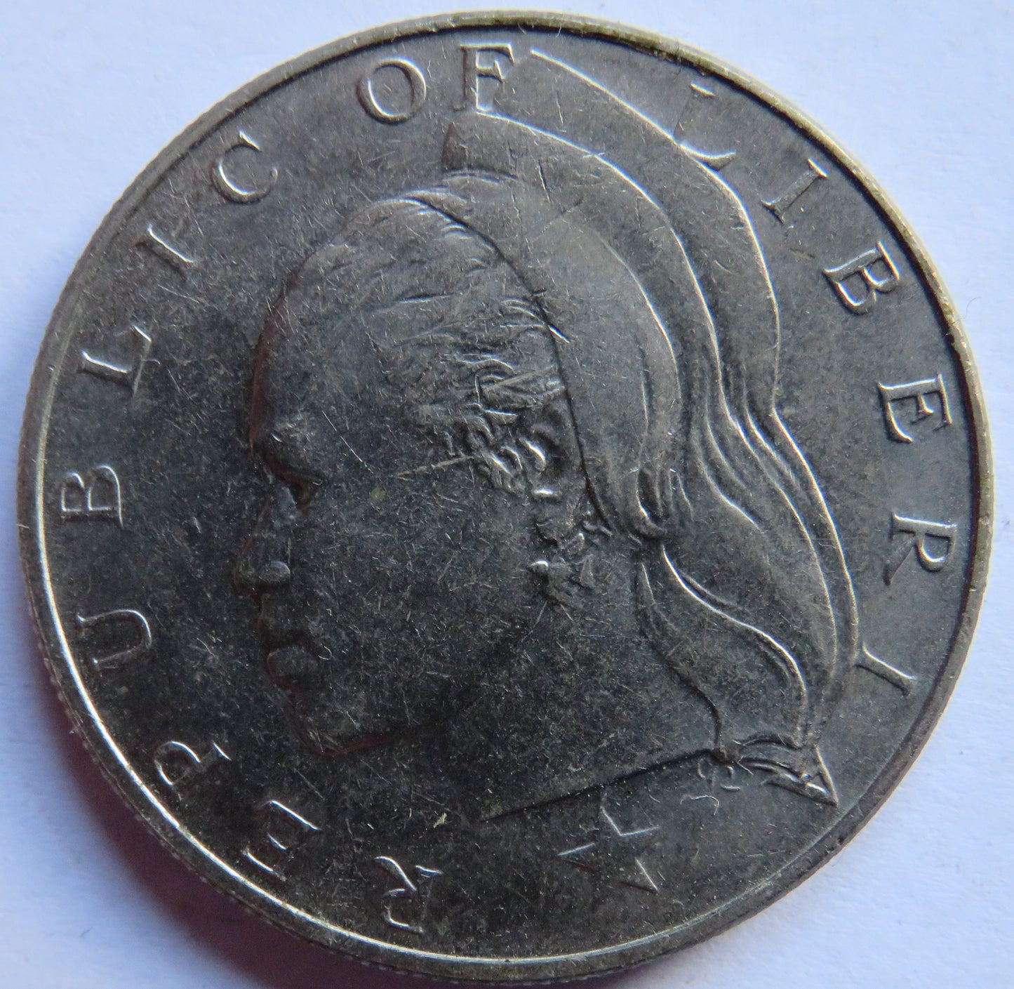 1975 Liberia $1 One Dollar Coin