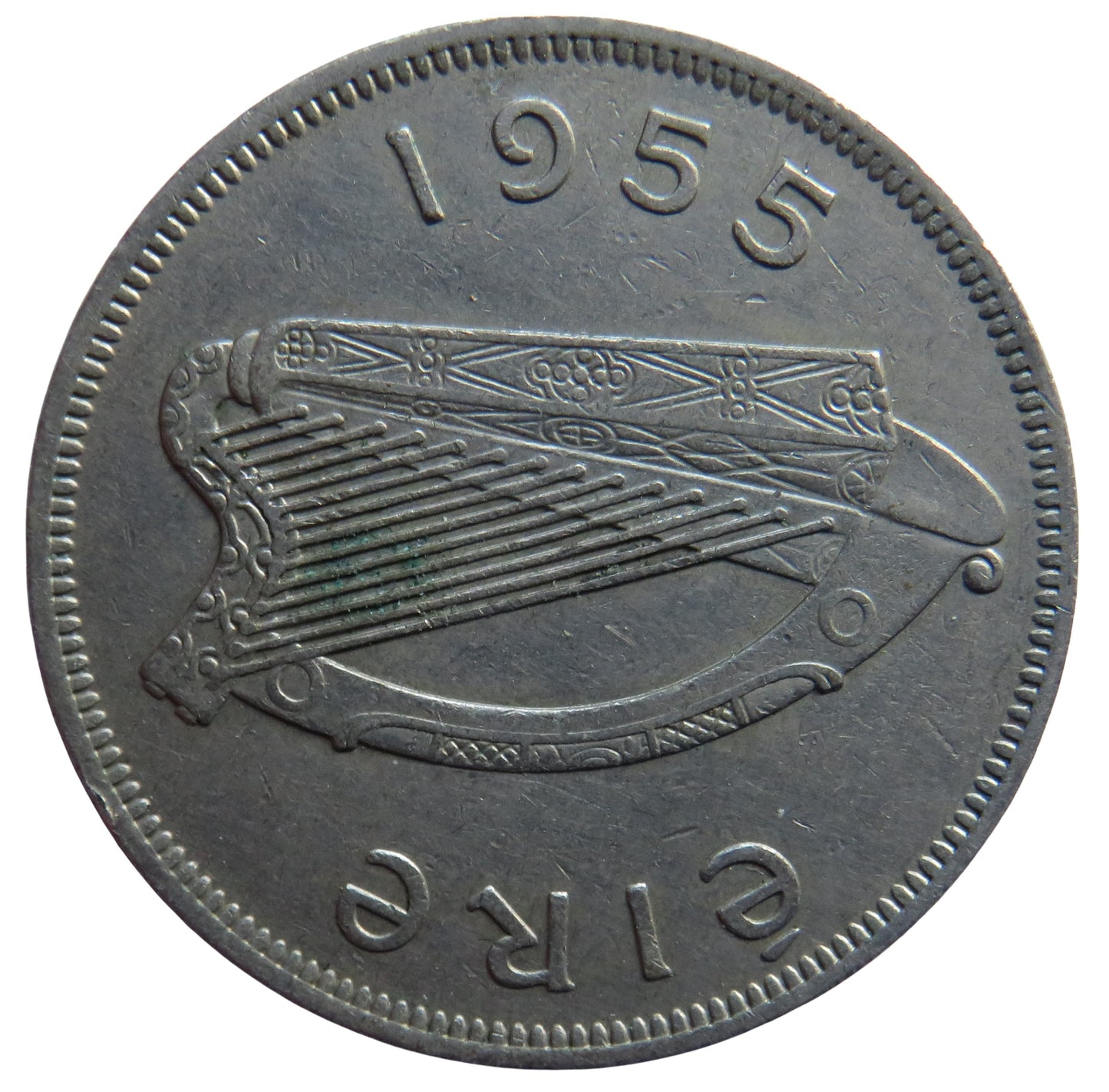 1955 Ireland Eire Halfcrown Coin