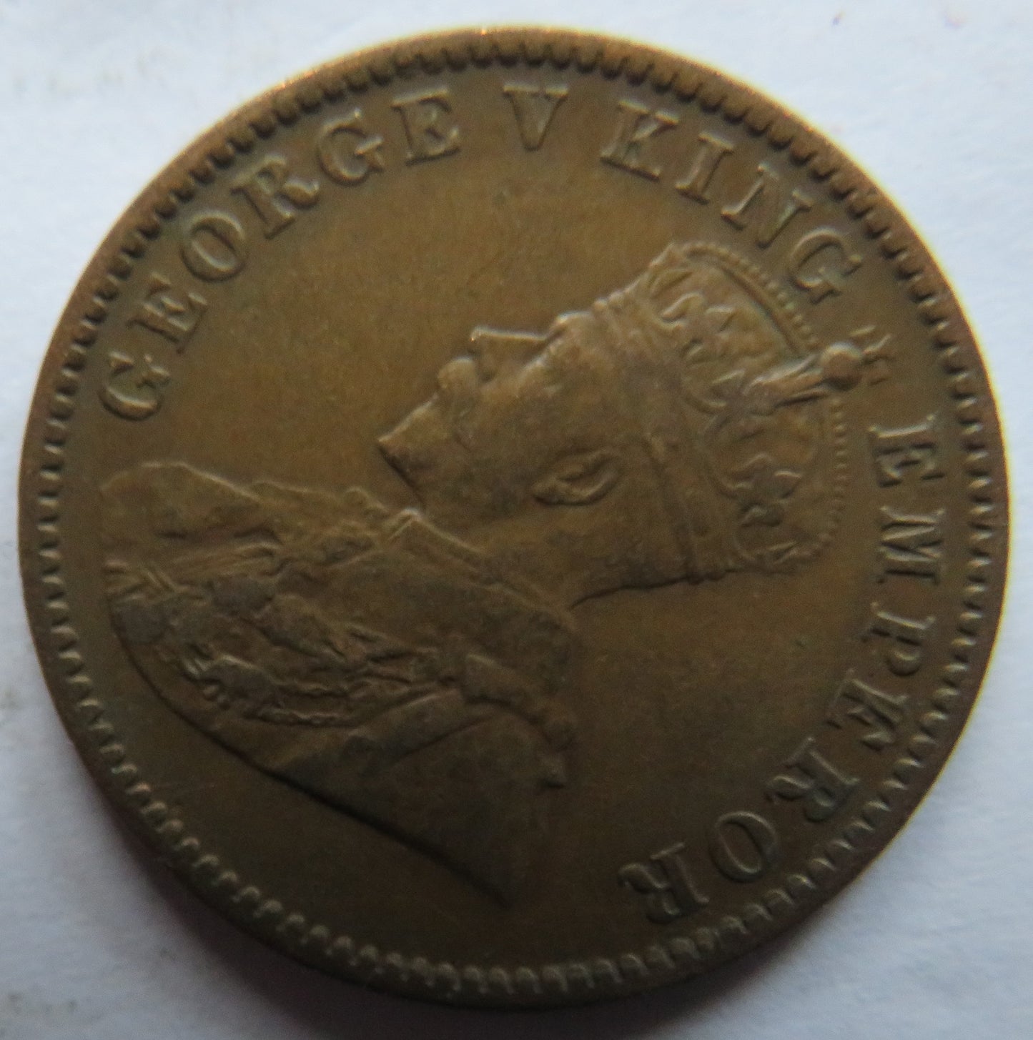 1936 King George V India 1/4 Quarter Anna Coin