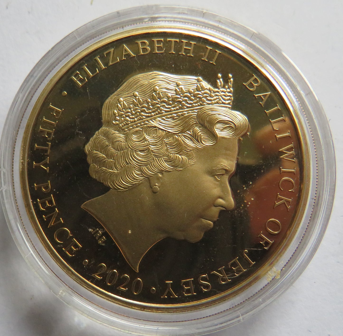 2020 Jersey Fifty Pence Coin -1939-1945 Winston Churchill