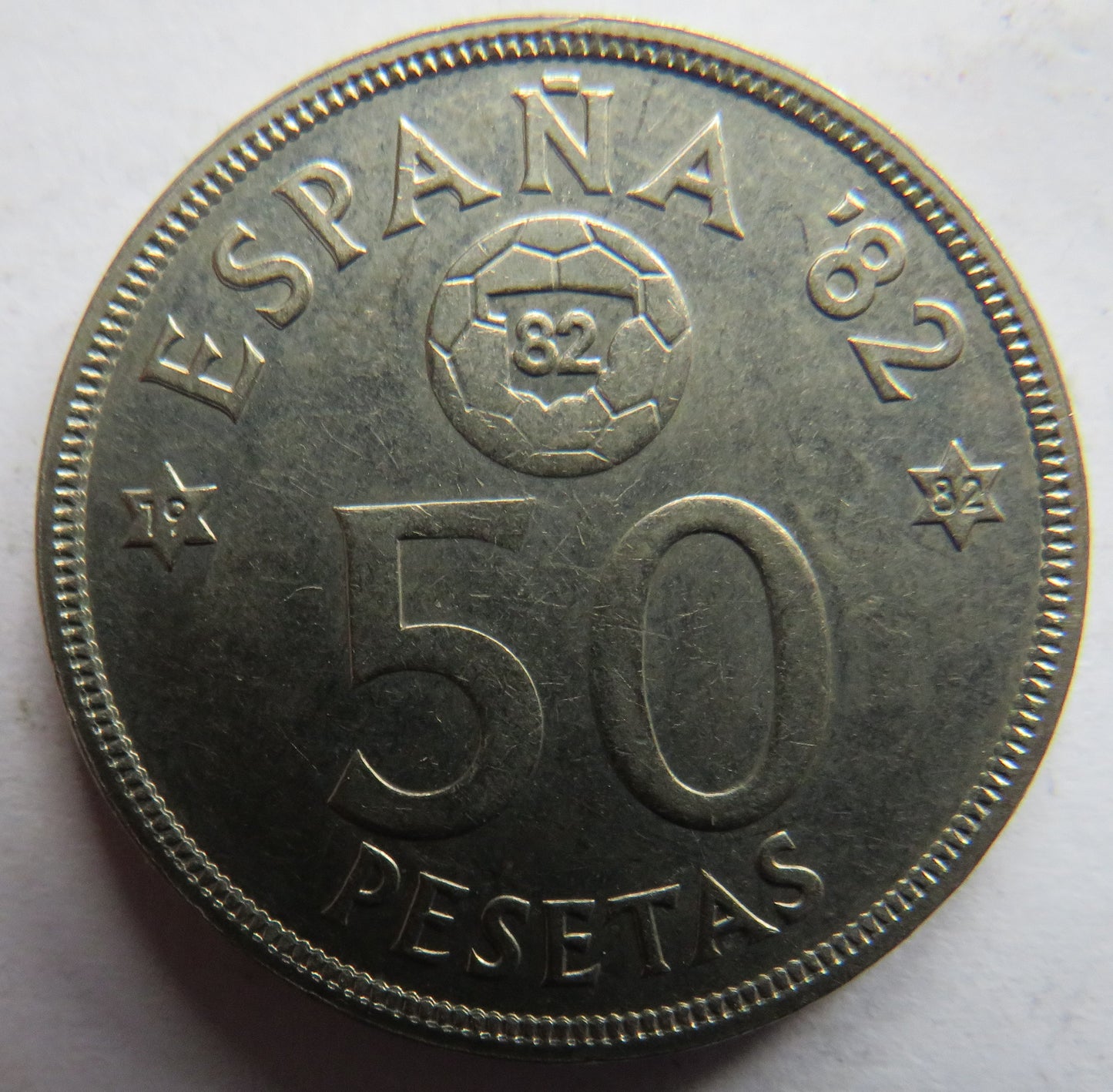 1980 Spain 50 Pesetas Coin