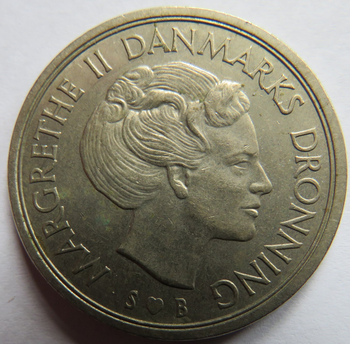 1977 Denmark 5 Kroner Coin