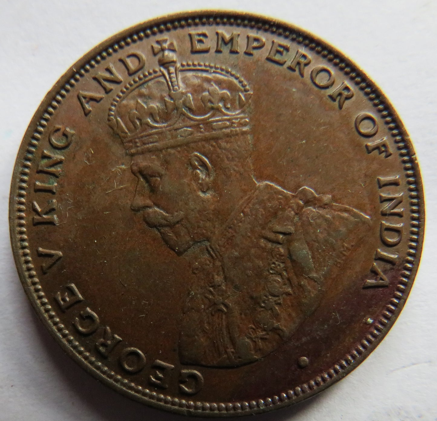 1923 King George V Hong Kong One Cent Coin