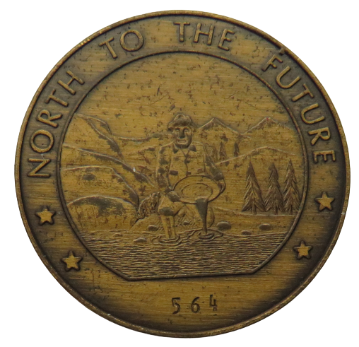 1867-1967 Alaska Purchase Centennial The Last Frontier Medal North to the Future