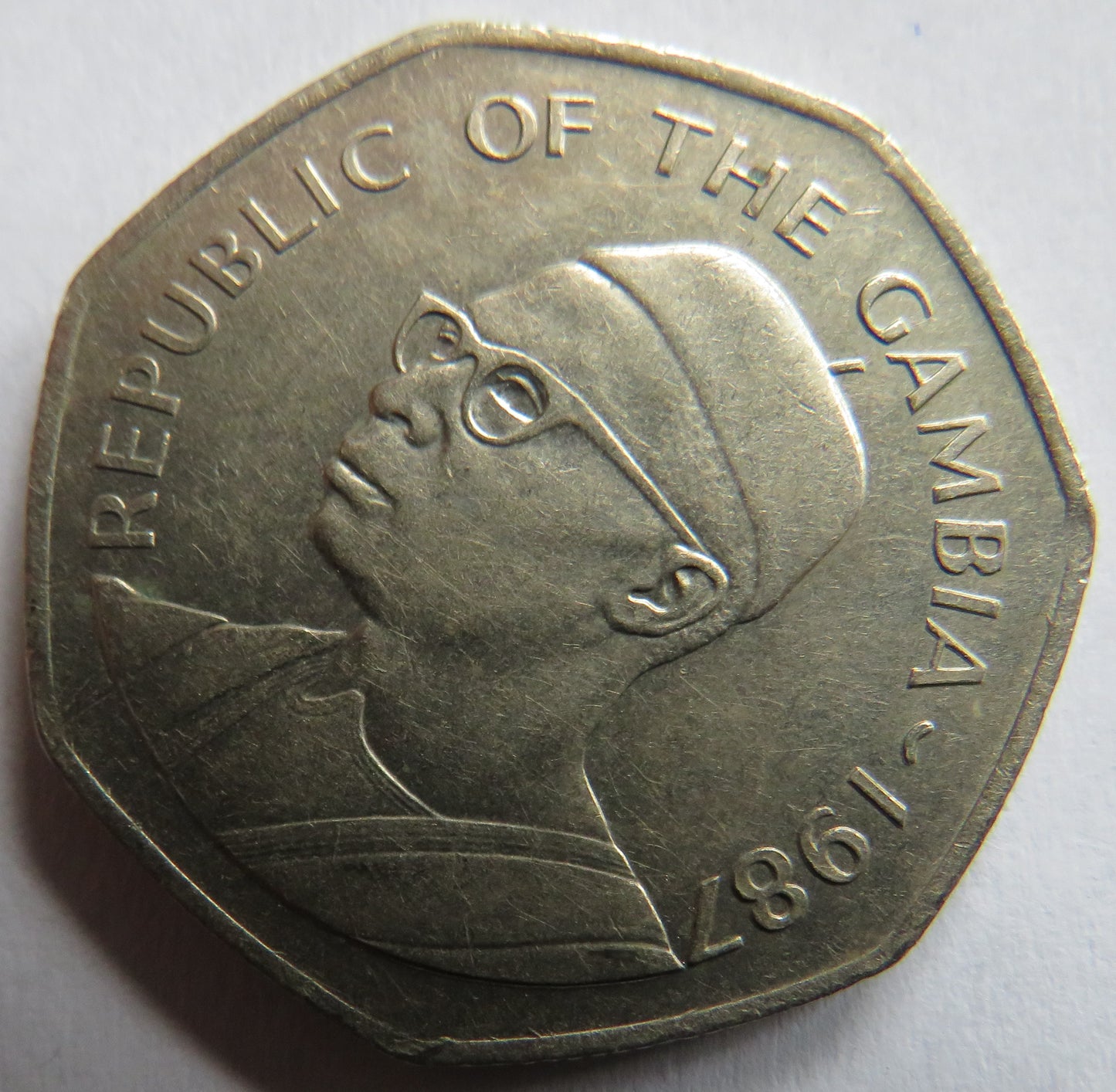 1987 Republic of the Gambia One Dalasi Coin