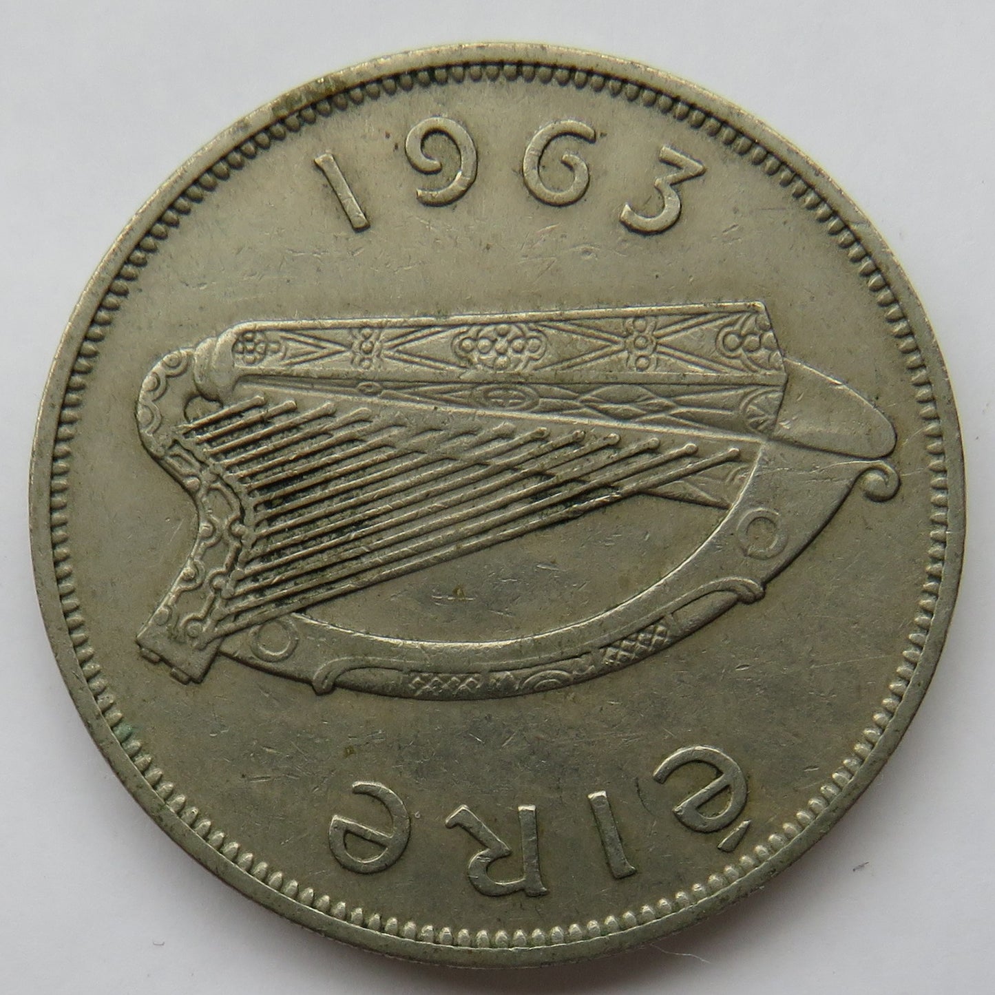 1963 Eire Ireland Halfcrown Coin