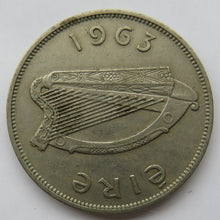 Load image into Gallery viewer, 1963 Eire Ireland Halfcrown Coin
