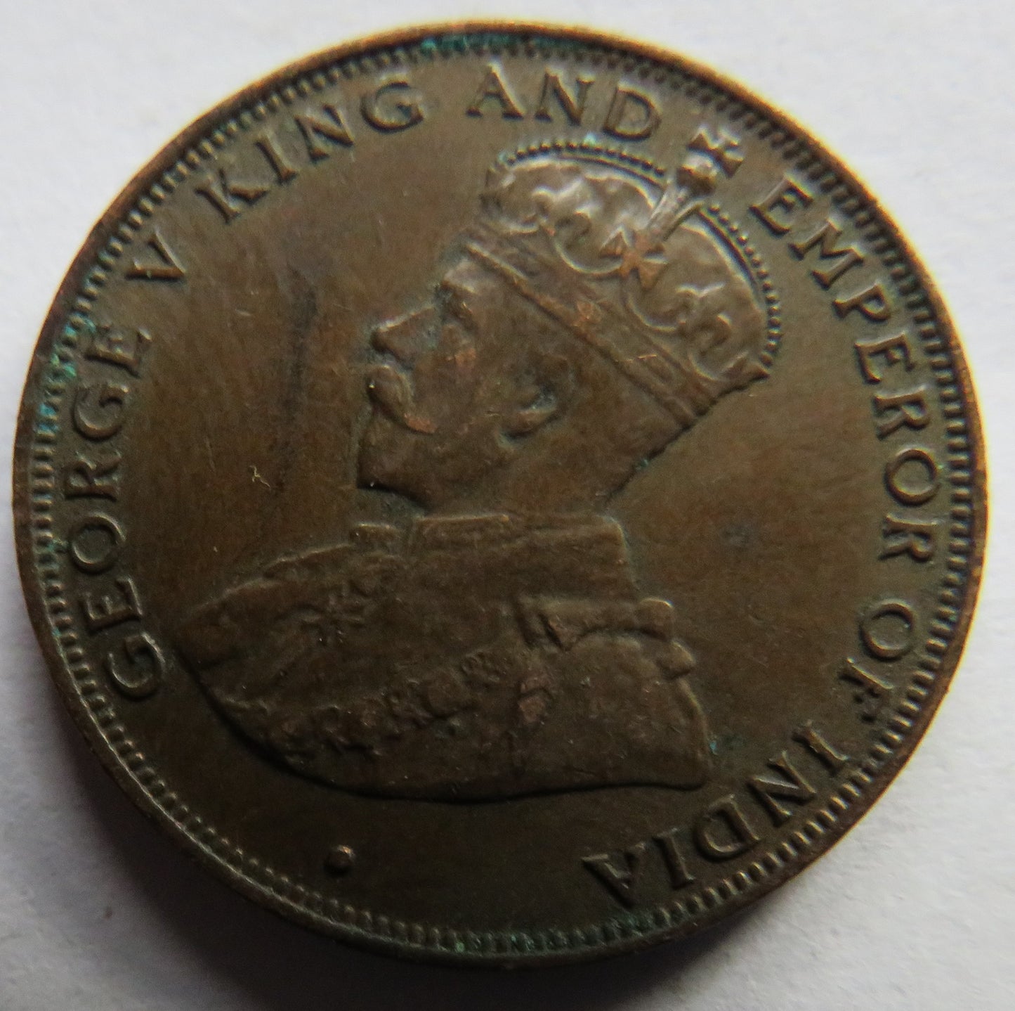 1931 King George V Hong Kong One Cent Coin