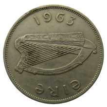 Load image into Gallery viewer, 1963 Eire Ireland Halfcrown Coin
