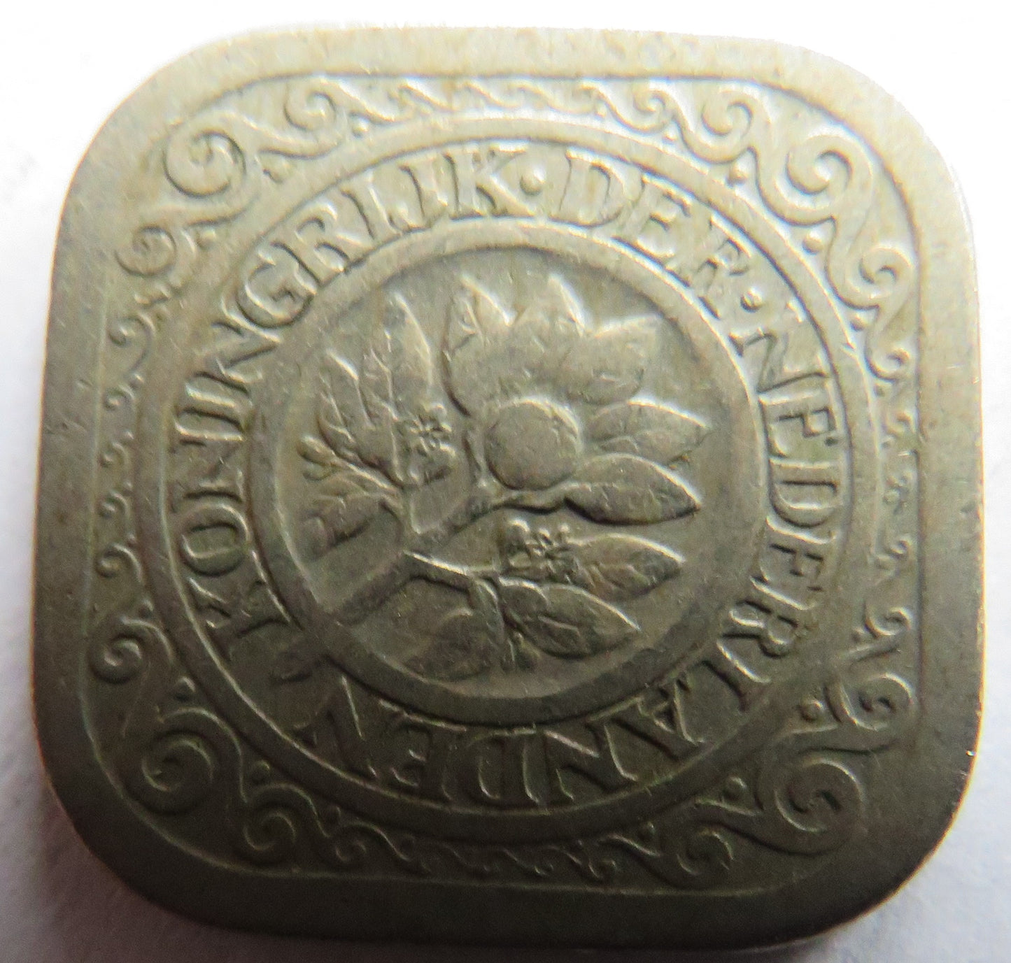 1914 Netherlands 5 Cents Coin