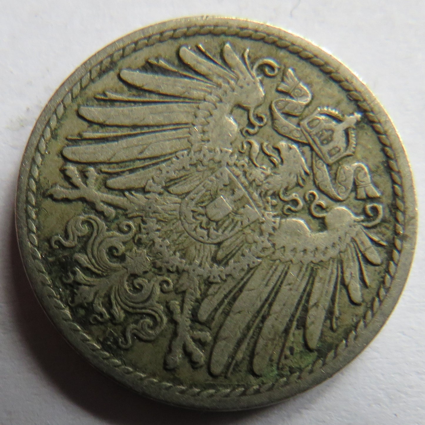 1907-F Germany 5 Pfennig Coin