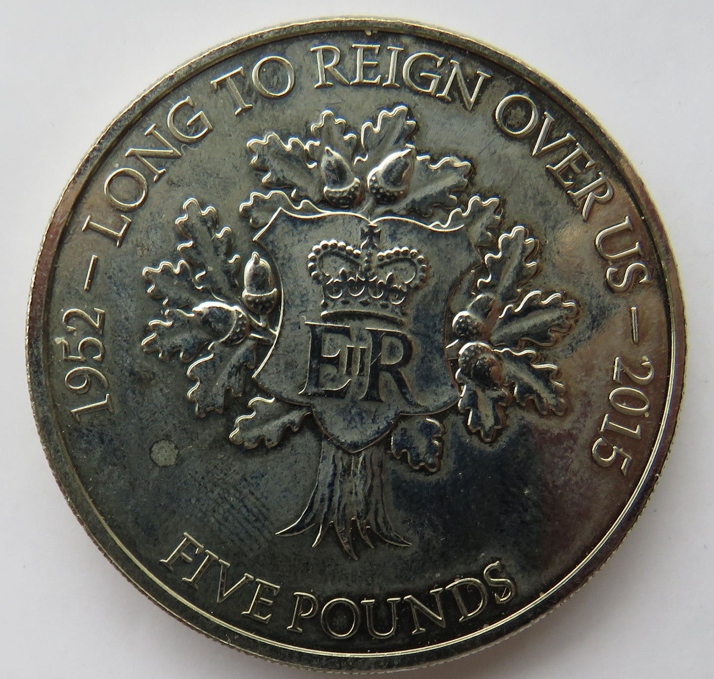 2015 Jersey £5 Coin - Long To Reign Over Us
