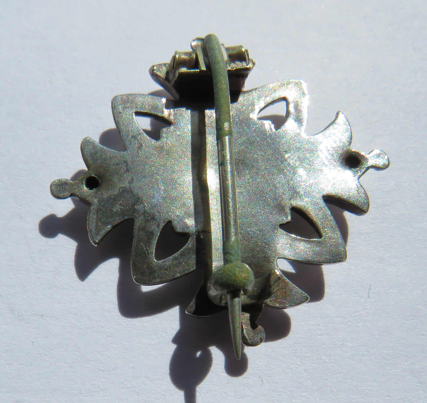 Antique Victorian Silver / White Metal Brooch