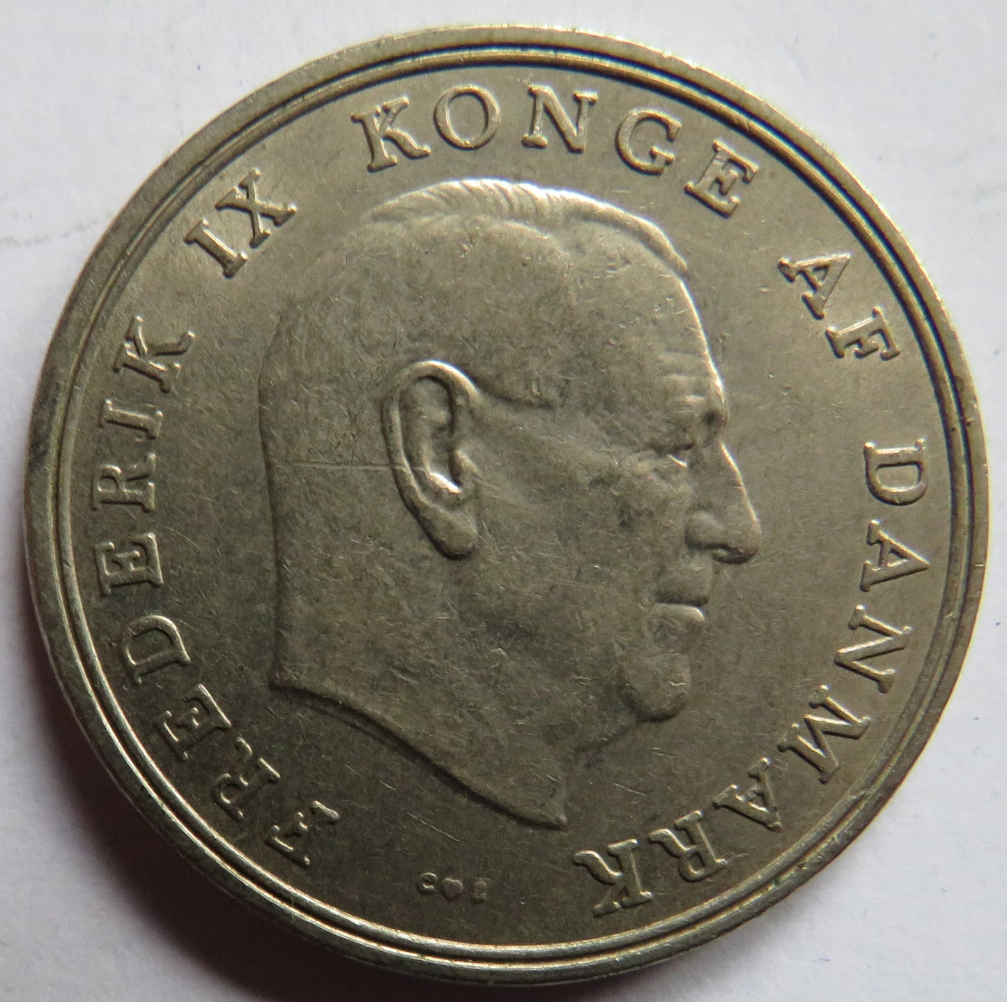 1961 Denmark 5 Kroner Coin