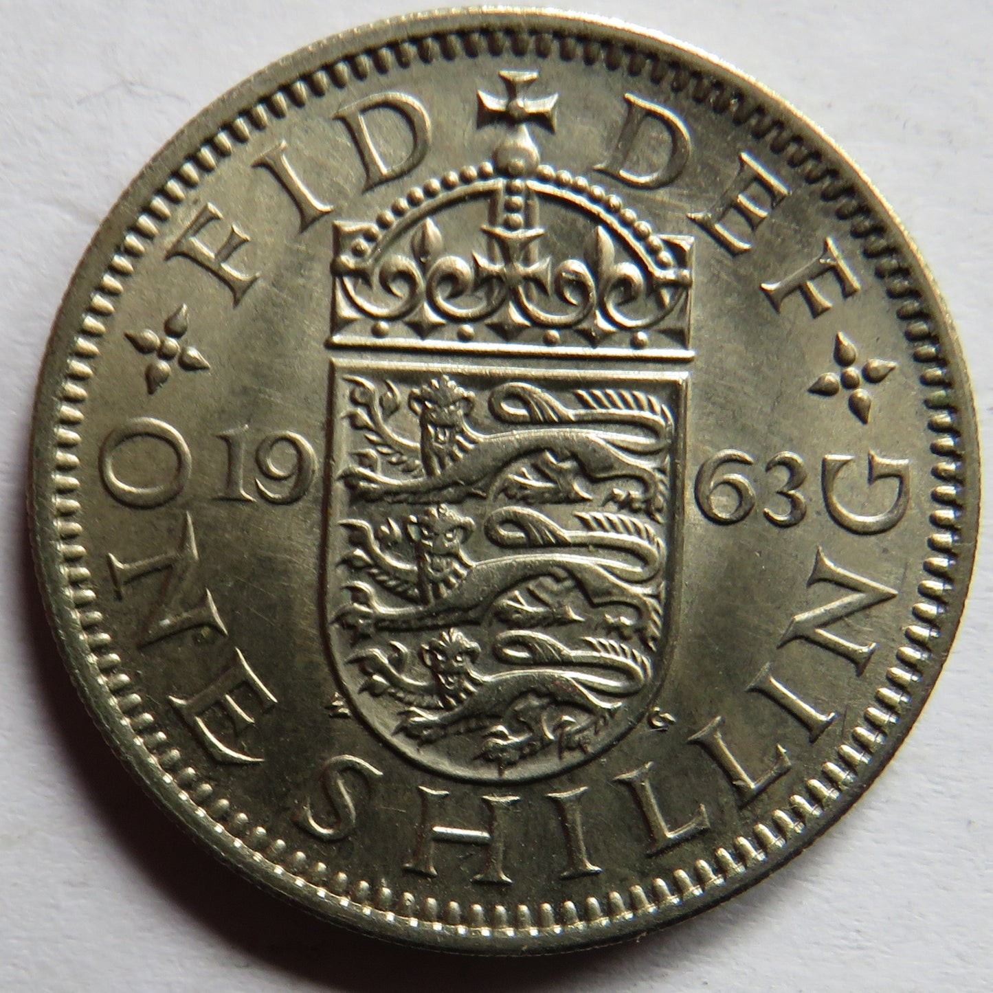 1963 Queen Elizabeth II (English) Shilling Coin In High Grade