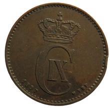 Load image into Gallery viewer, 1897 Denmark 2 Ore Coin
