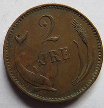 Load image into Gallery viewer, 1897 Denmark 2 Ore Coin
