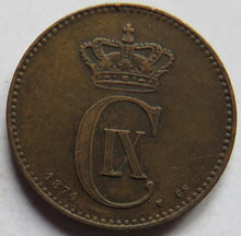 Load image into Gallery viewer, 1874 Denmark 2 Ore Coin
