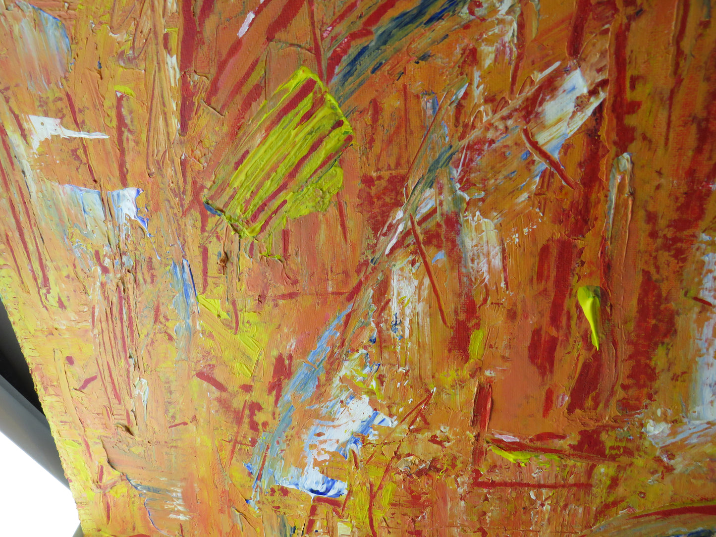 Abstract Decorative Oil Painting By Annette Aust 60 x 60 cm